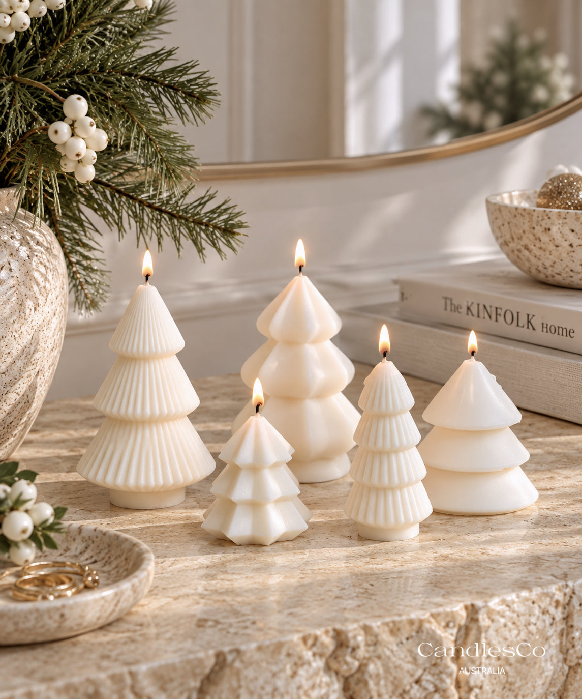 Mini Christmas Tree Candle – Handmade Soy Christmas Candle
