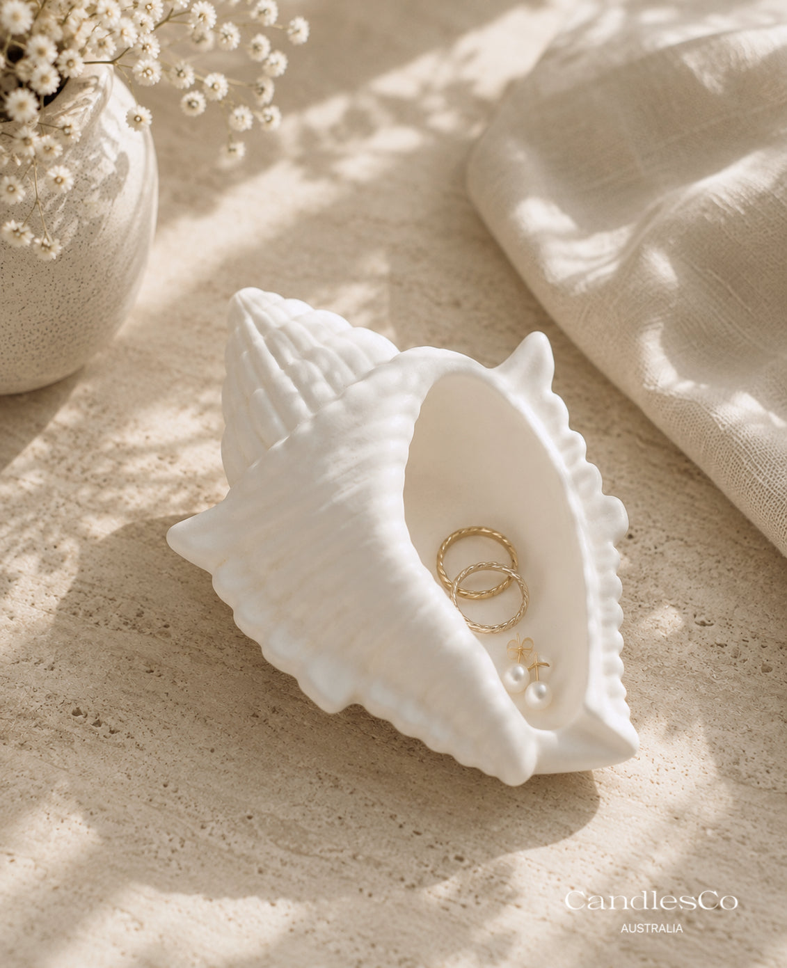 Conch Shell Trinket Dish