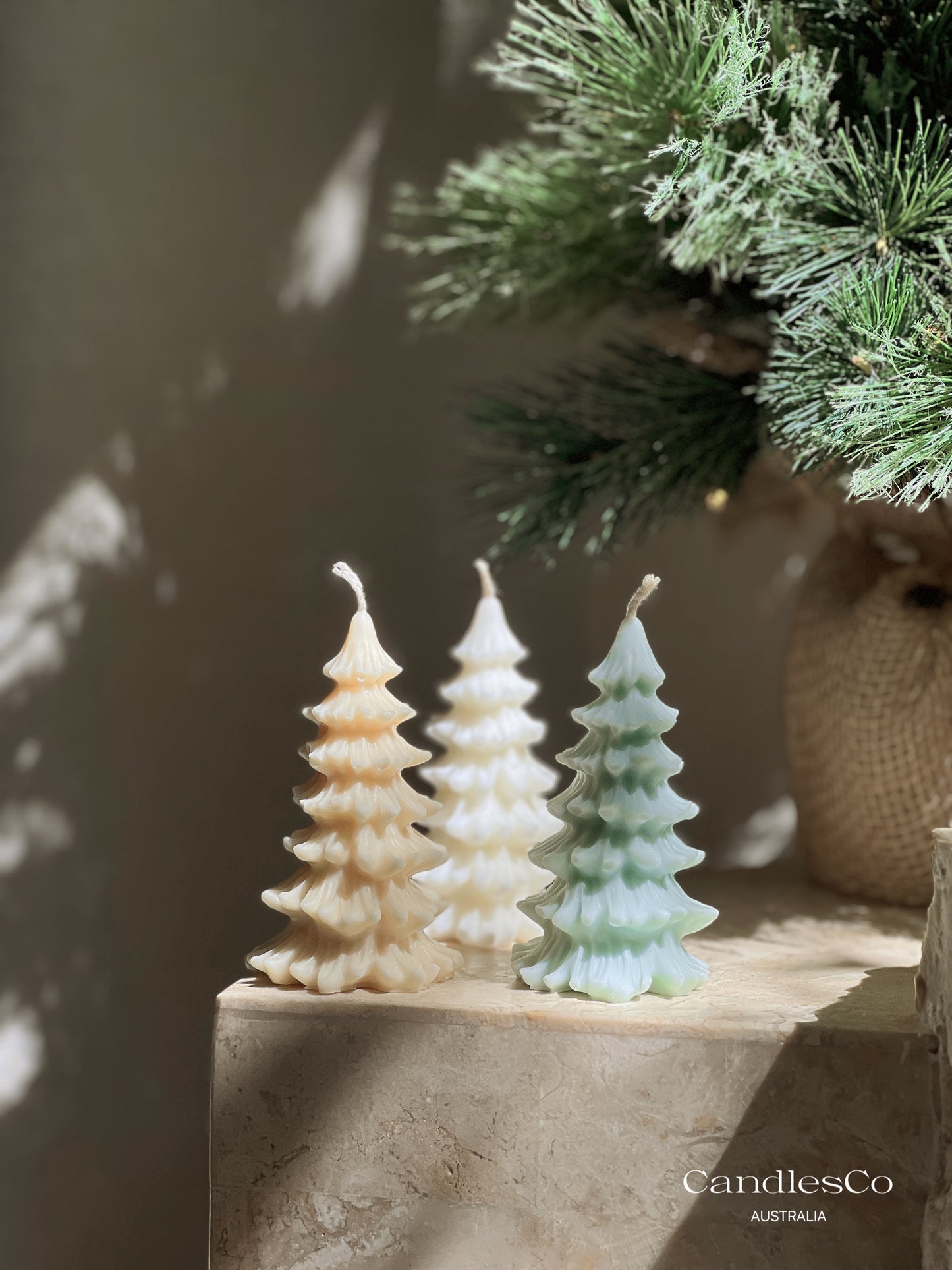 Ruffle Tree Candle