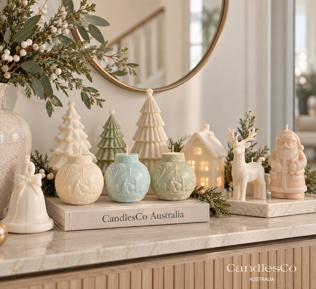 Nativity Christmas Candle – Holy Family Soy Candle