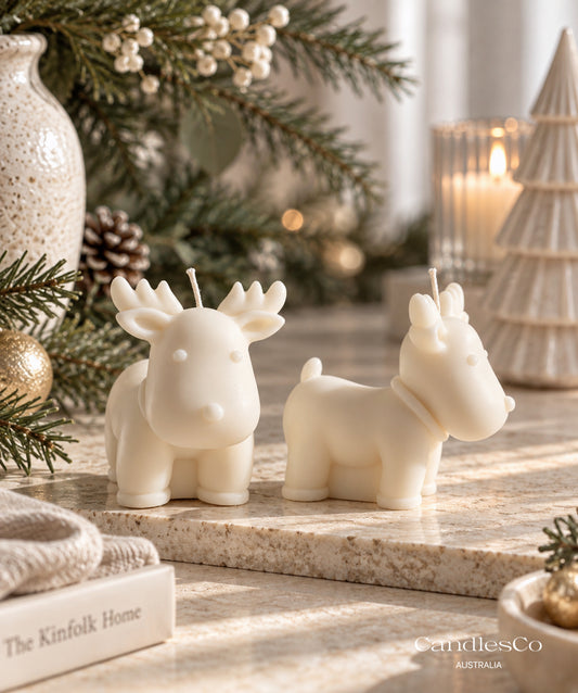 Reindeer Candle