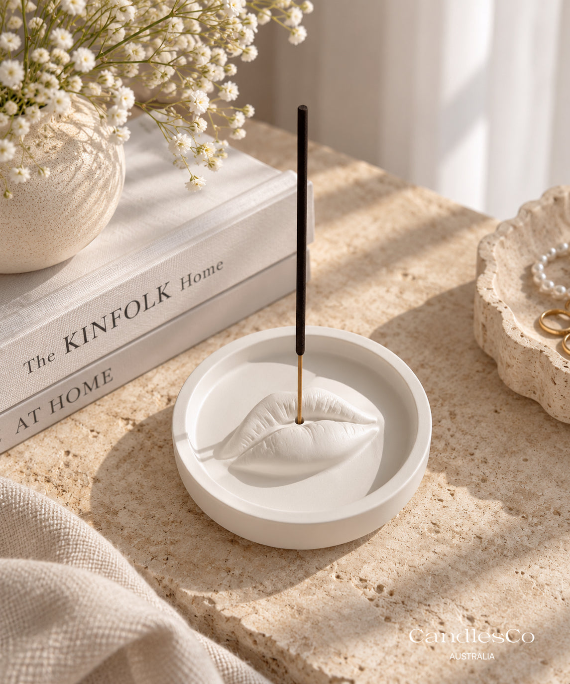 Lips Incense Stick Holder | Handmade Incense Tray