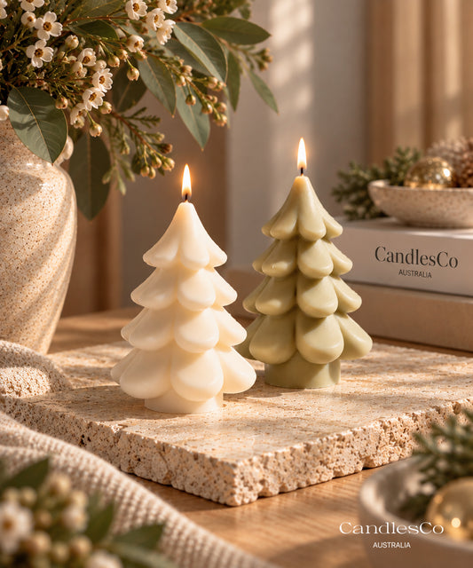 Petal Christmas Tree Candle – Handmade Soy Christmas Candle