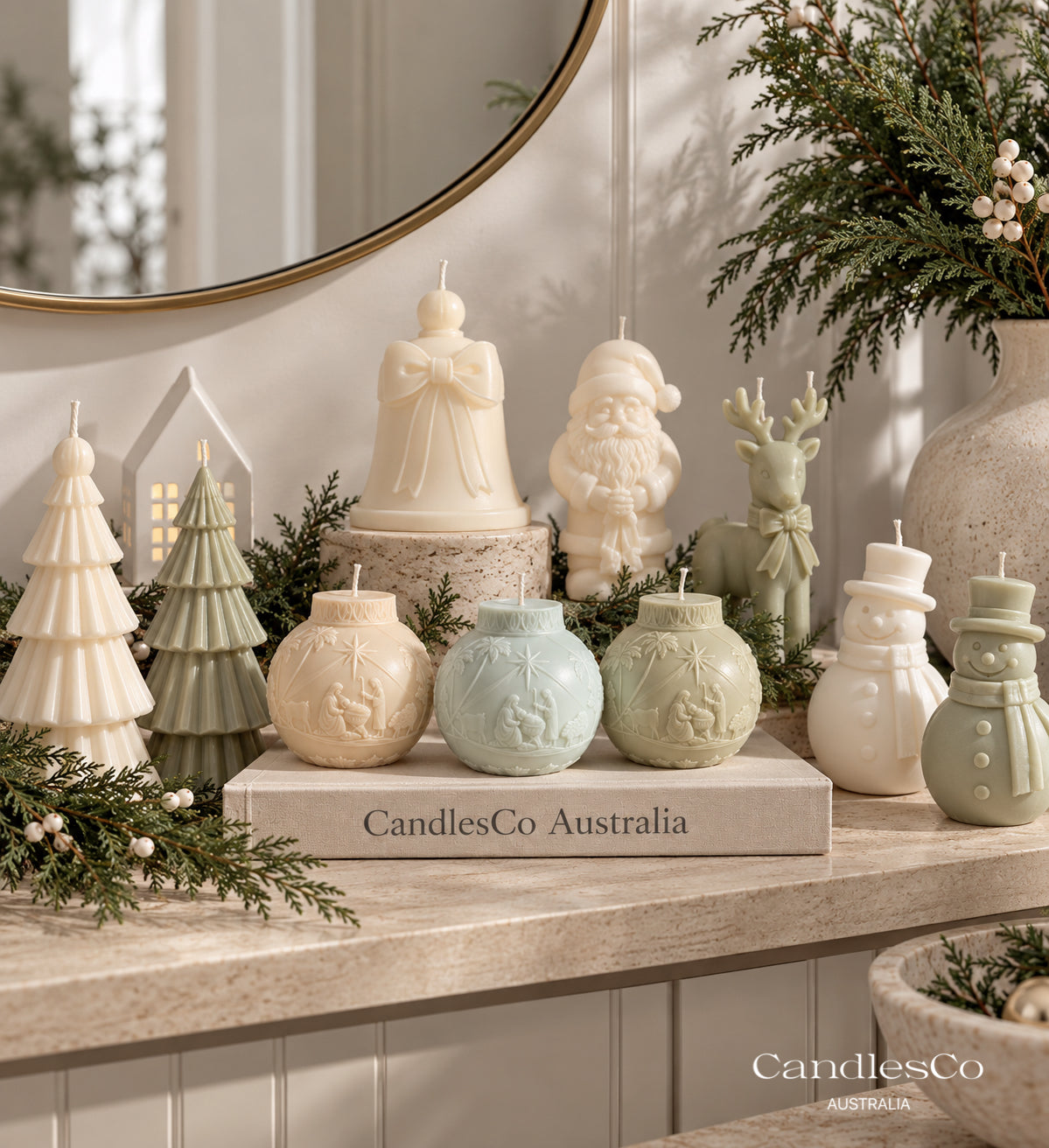 Nativity Christmas Candle – Holy Family Soy Candle
