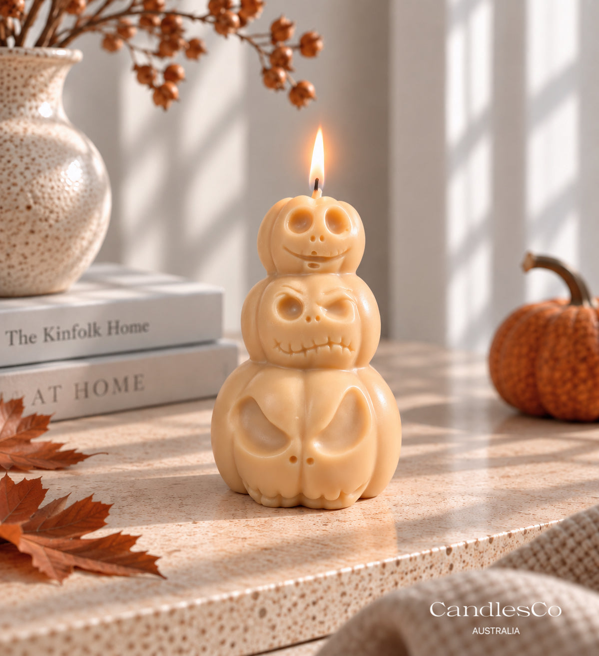Stacked Pumpkins Candle
