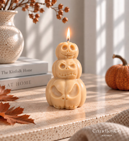 Stacked Pumpkins Candle