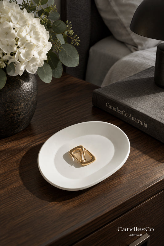 Oval Trinket Dish | Handmade Minimalist Jewellery Tray