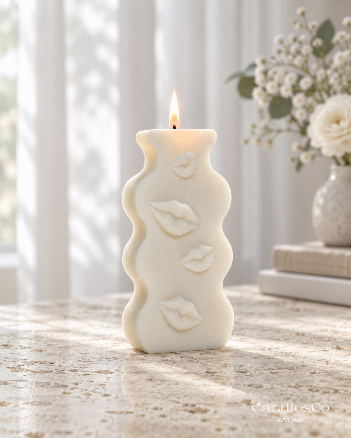 Kiss Me Sculptural Candle