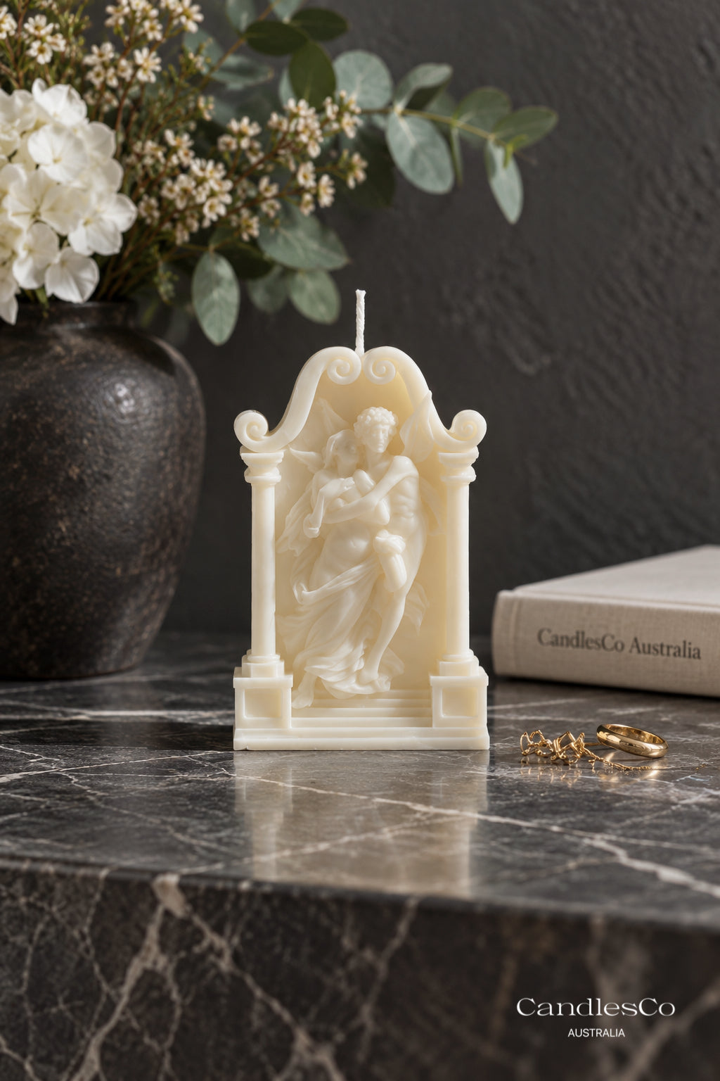 Romantic Lovers Arch Candle – Handmade Couple Sculptural Soy Candle | Wedding & Anniversary Gift