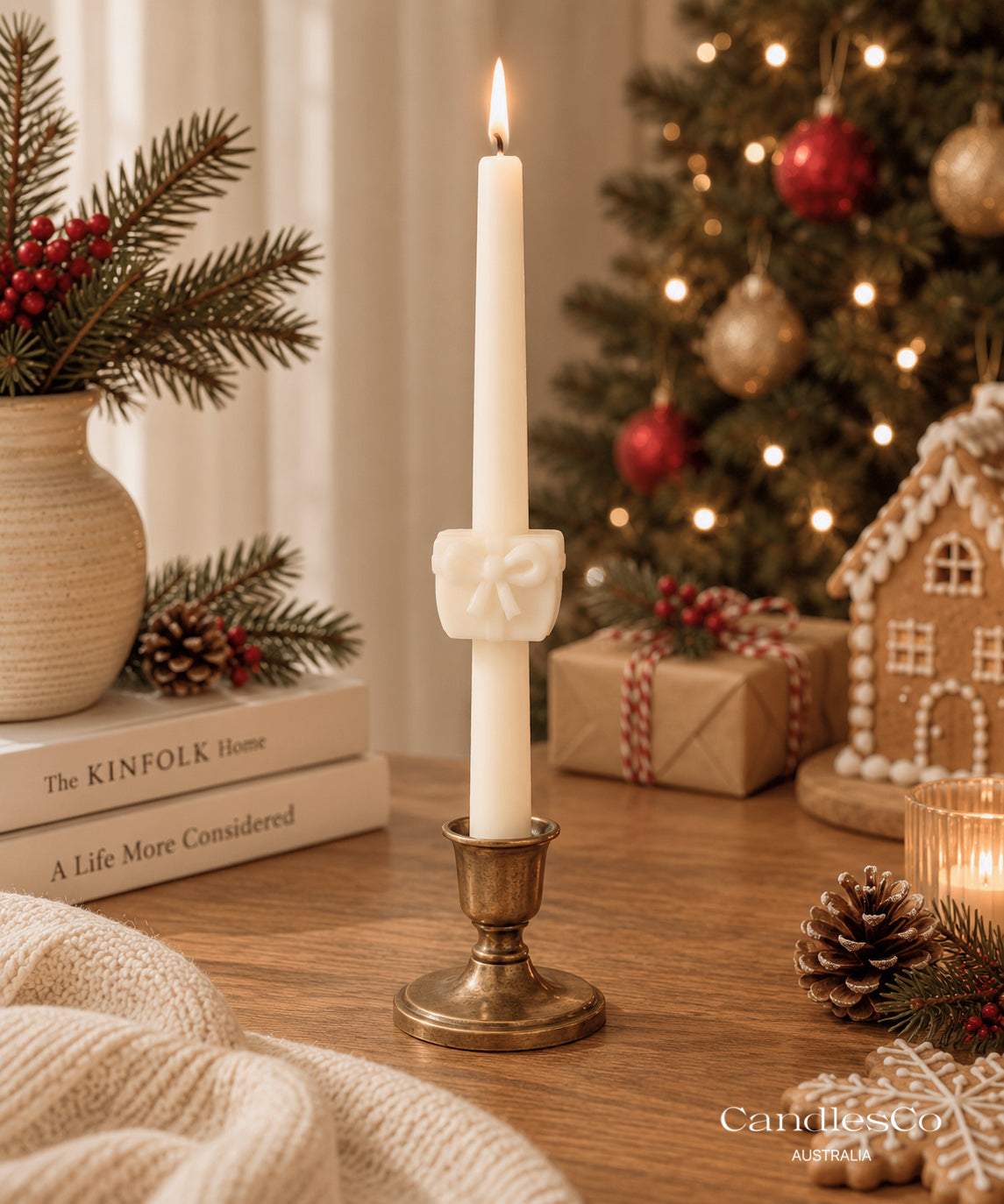 Christmas Taper Candle