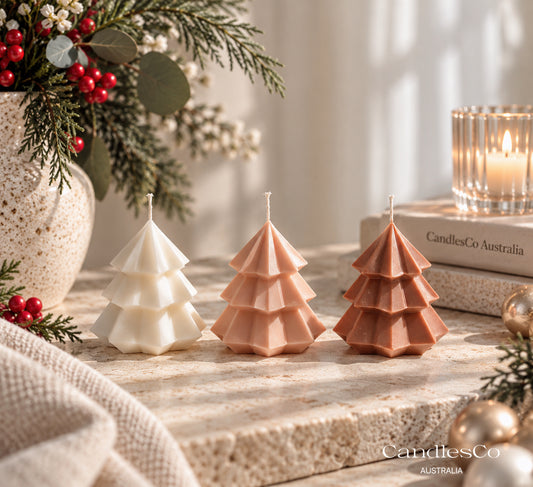 Mini Christmas Tree Candle – Handmade Soy Christmas Candle