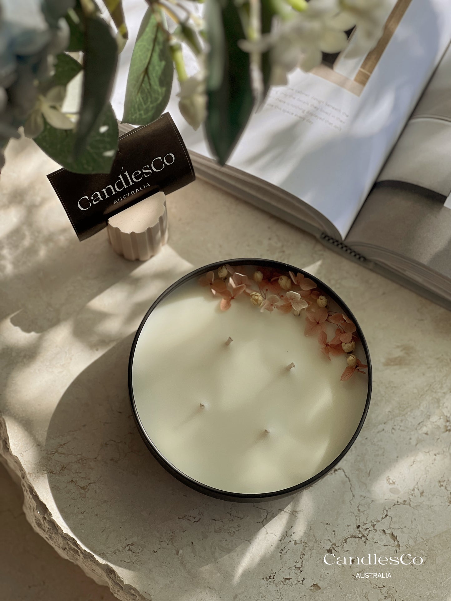 Floral Tin Candle