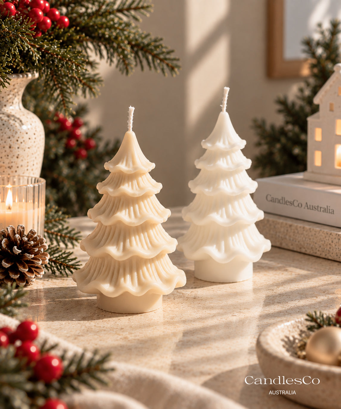 Classic Christmas Tree Candle – Handmade Soy Christmas Candle