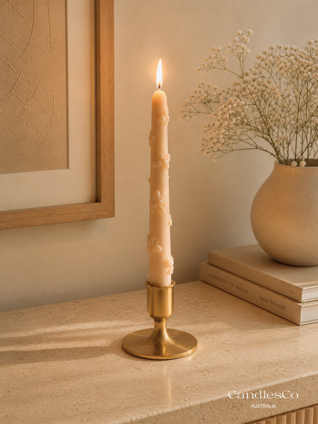 Bee Taper Candle