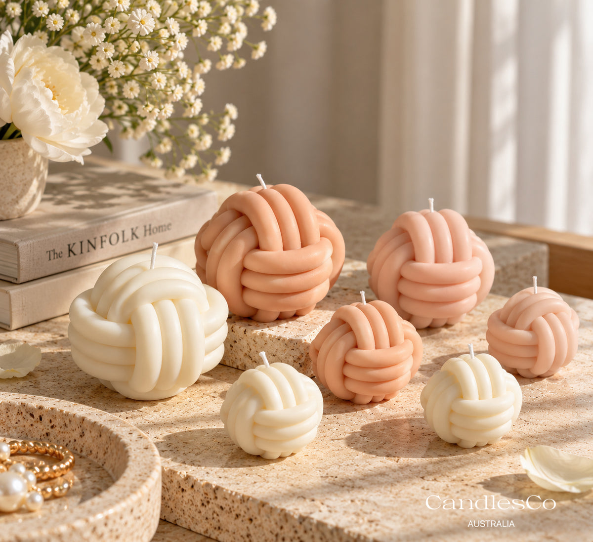 Chunky Knot Ball Candle
