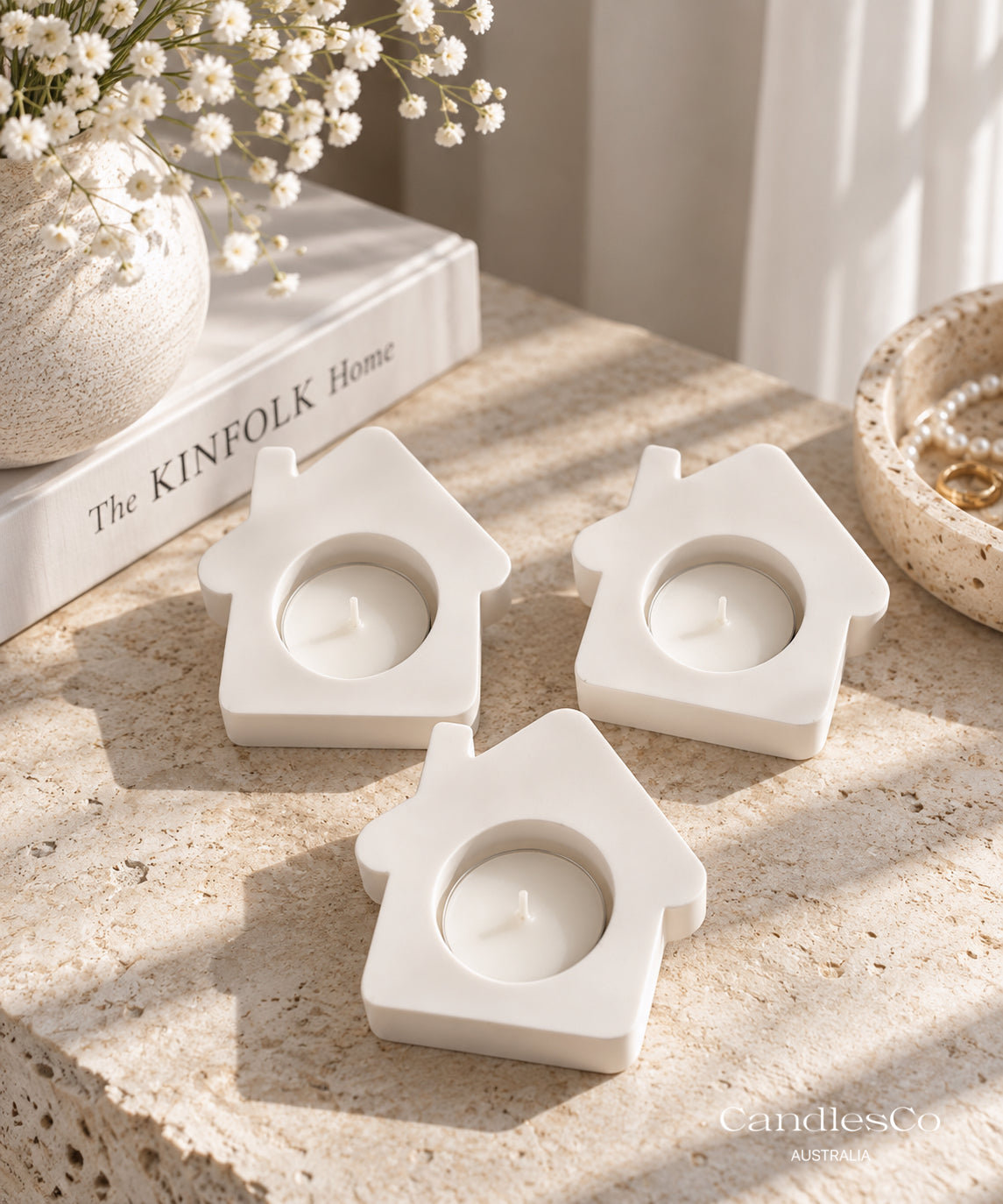 House Tealight Candle Holder | Handmade Home Candle Holder