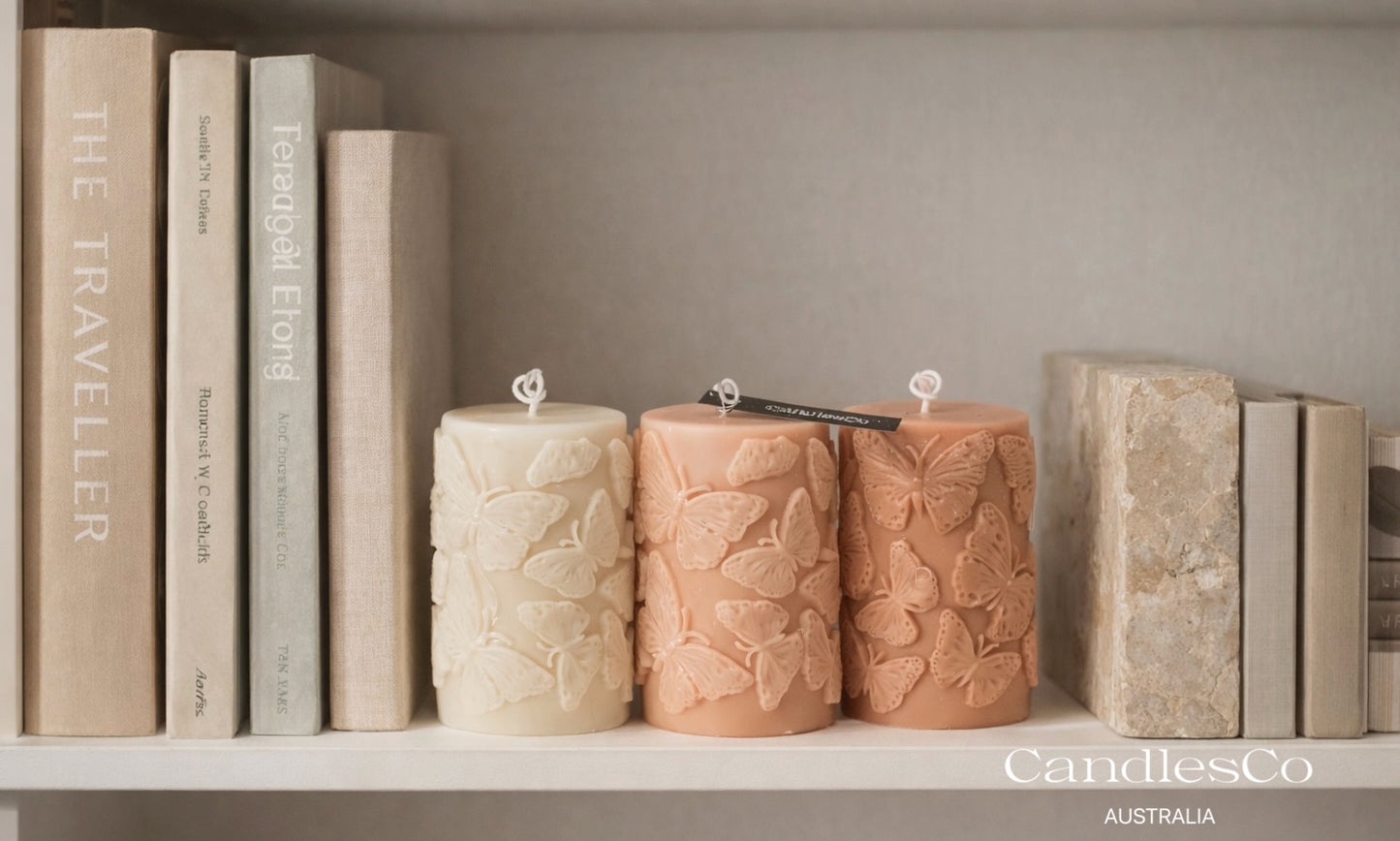 Butterfly Pillar Candle