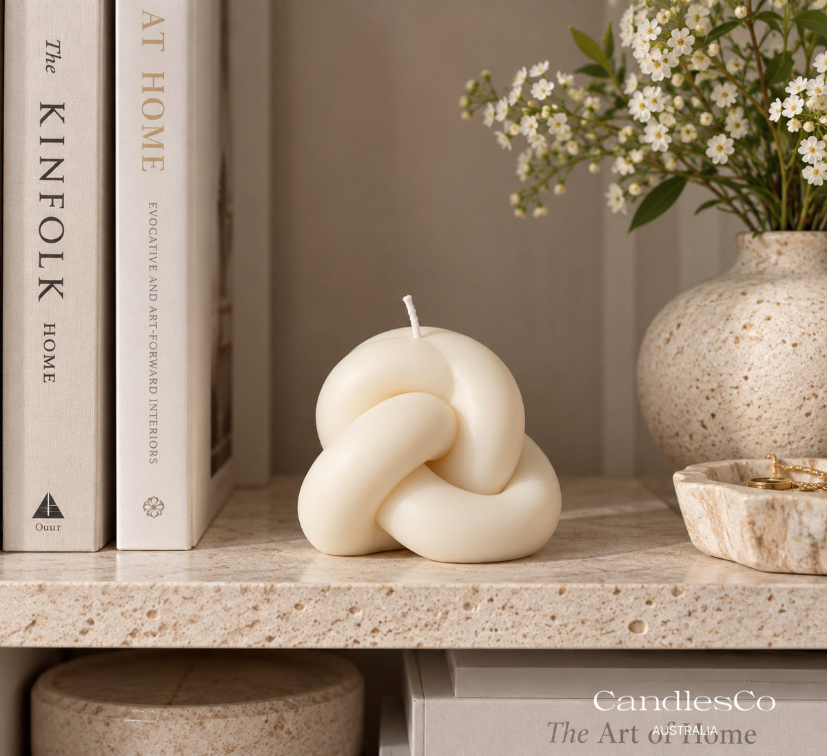 Knot Candle – Handmade Sculptural Soy Wax Candle