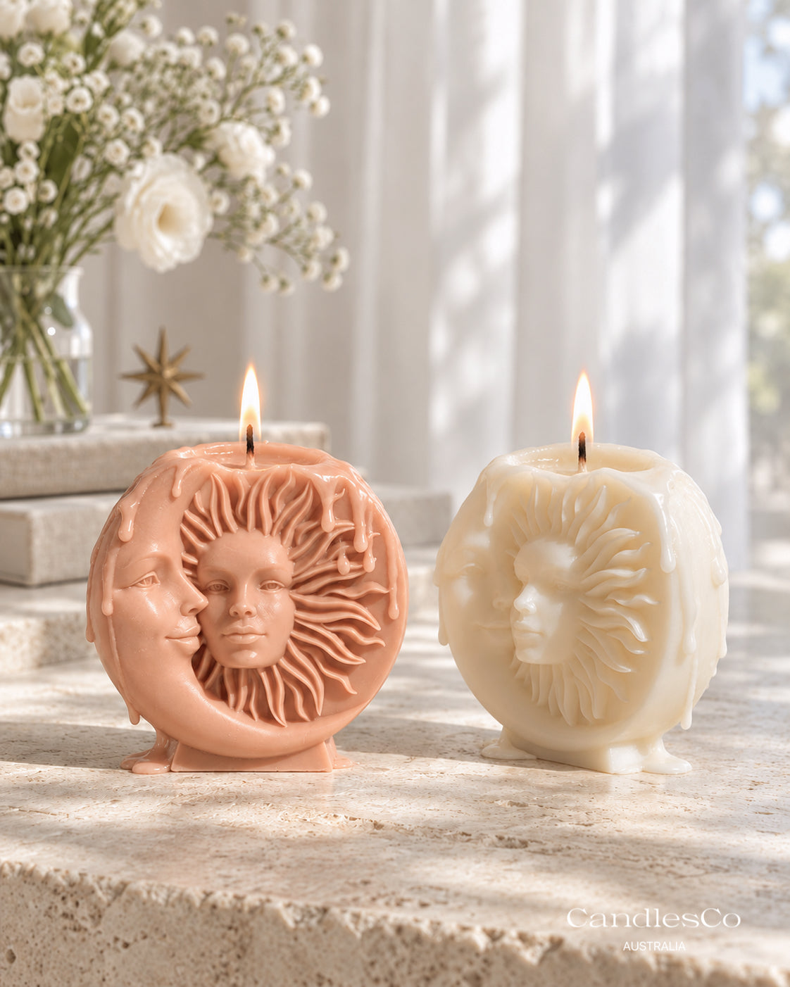 Moon and Sun Candle