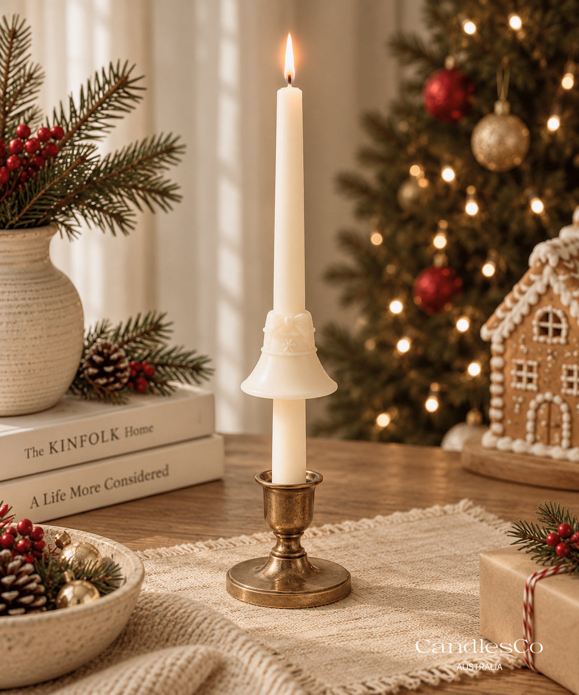 Christmas Taper Candle
