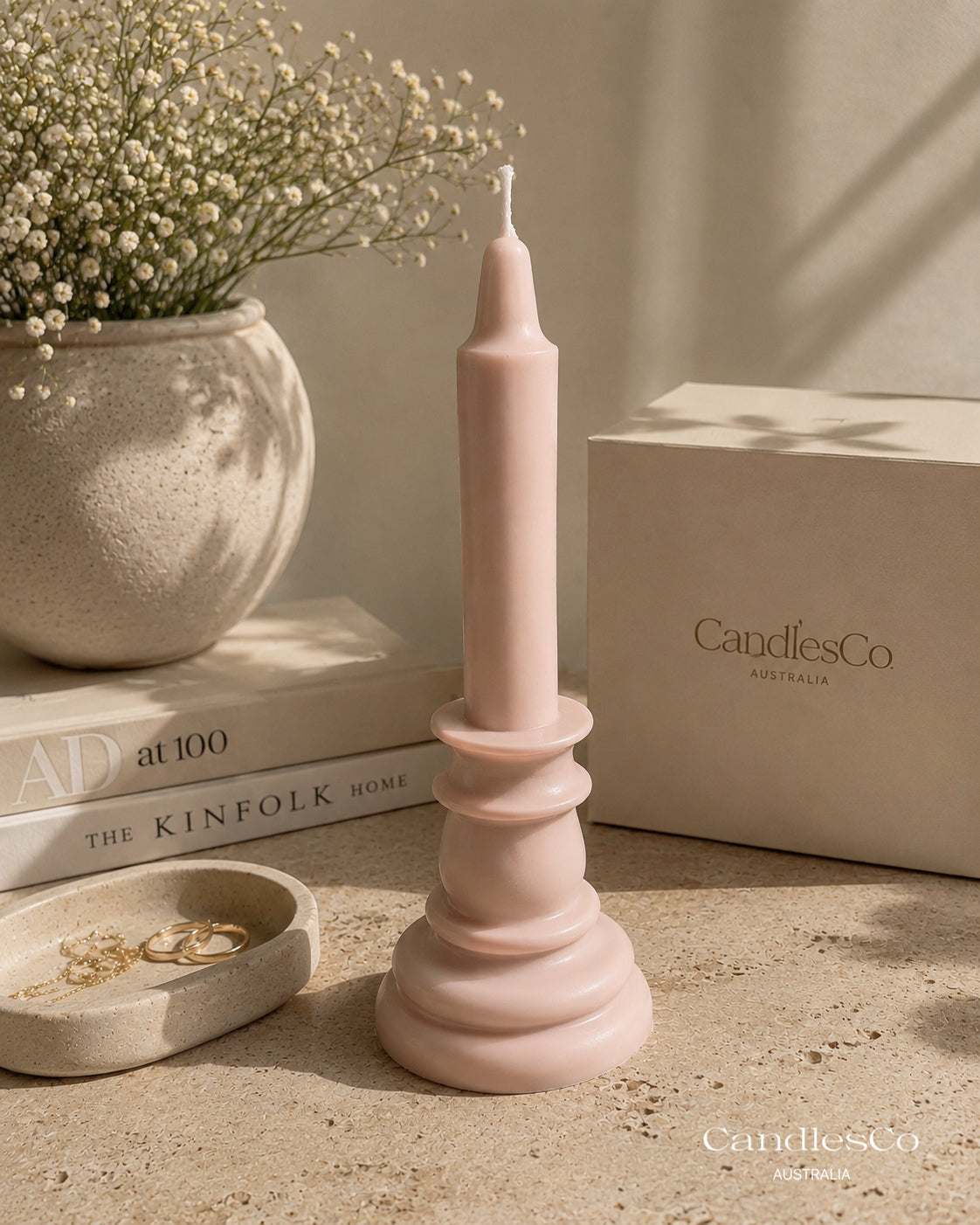 Vintage Taper Pillar Candle