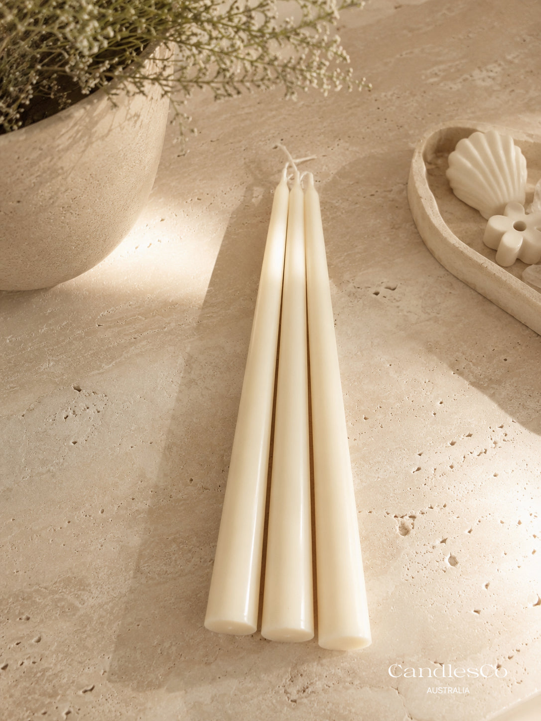 3 Piece Taper Candle Set