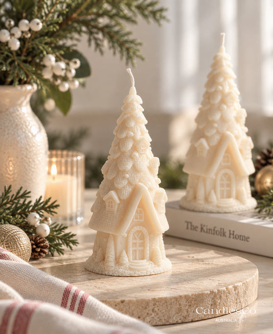 Winter Cottage Candle